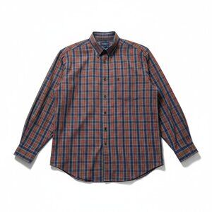 ARROW Red, Blue, Green Plaid Button Down Long Sleeve Shirt. Size XL